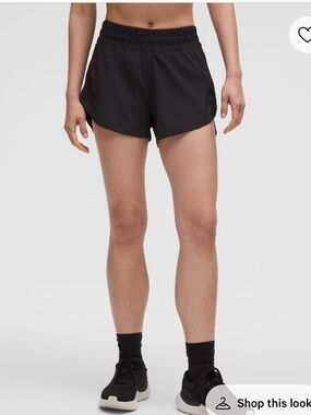 lululemon athletica Black Womens Track That Short 3inch